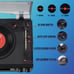 10-in-1 Bluetooth Record Player Turntable for Vinyl Records CD Cassette USB/SD