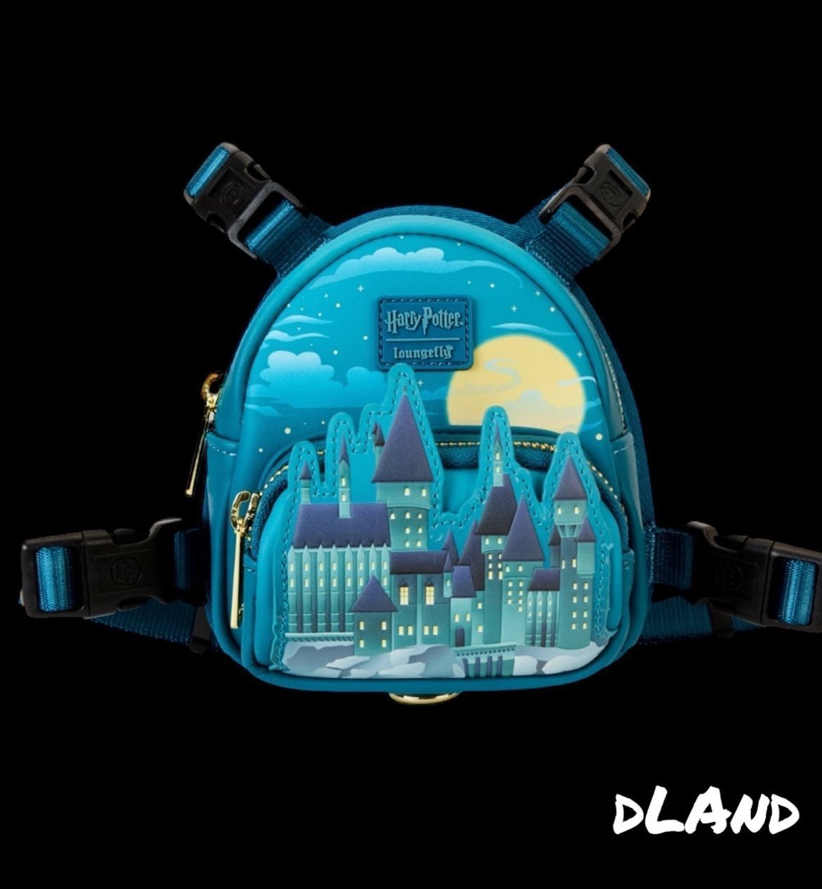 Loungefly Warner Brothers Harry Potter Hogwarts Mini Backpack Dog Harness Large