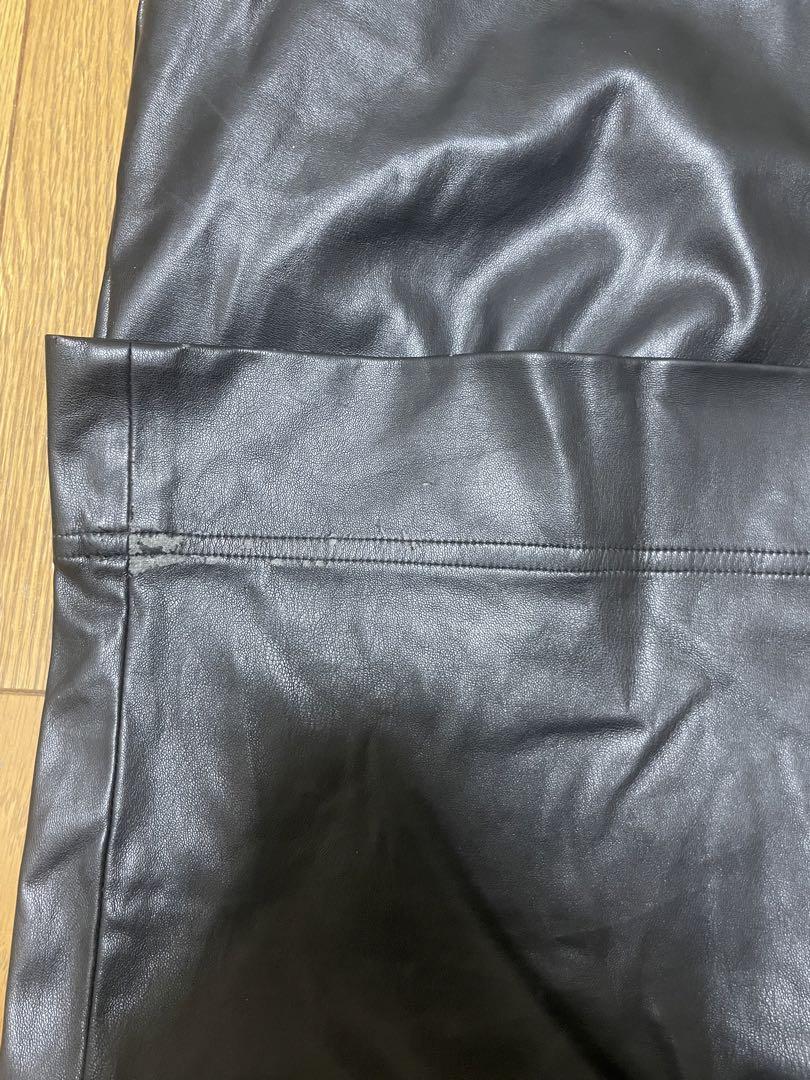 ORIMI 23aw big big slacks leather