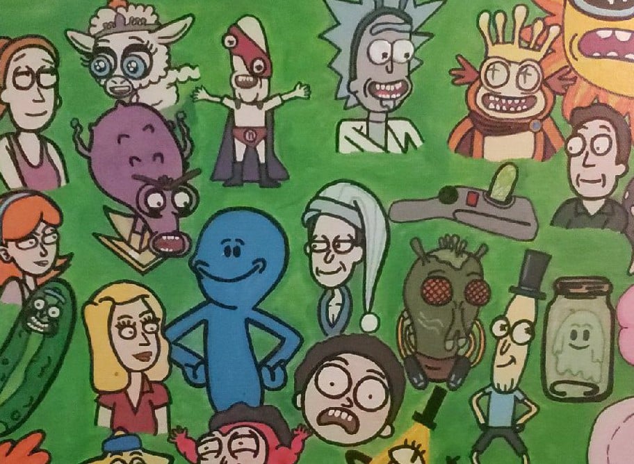 Rick and Marty painting