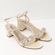 Badgley Mischka Tanessa Dress Sandals, Ivory, Women's 7 M