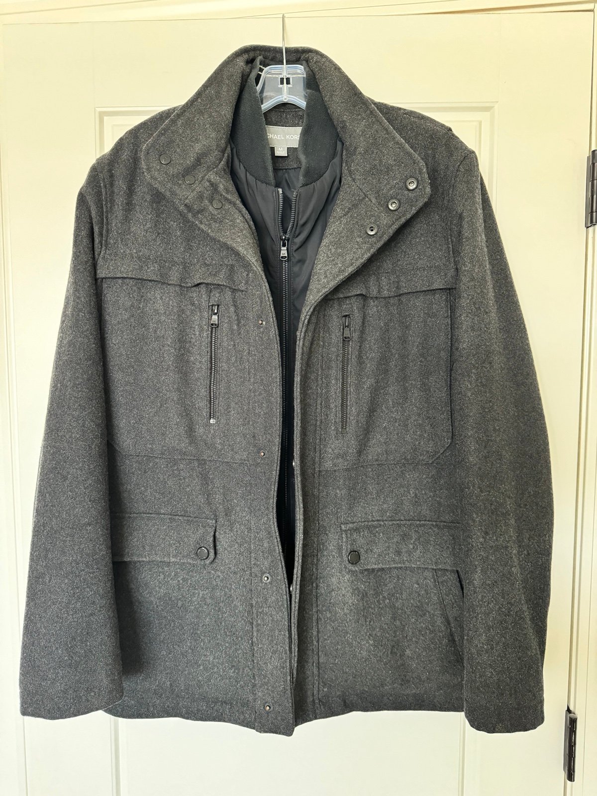 michael kors wool blend coat