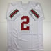 Autographed/Signed JK J.K. Dobbins Ohio State White Jersey JSA COA