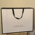 Authentic Gucci White/Black XL Gift Shopping Bag Paper Bag 29 1/2 ×22 1/2 ×10