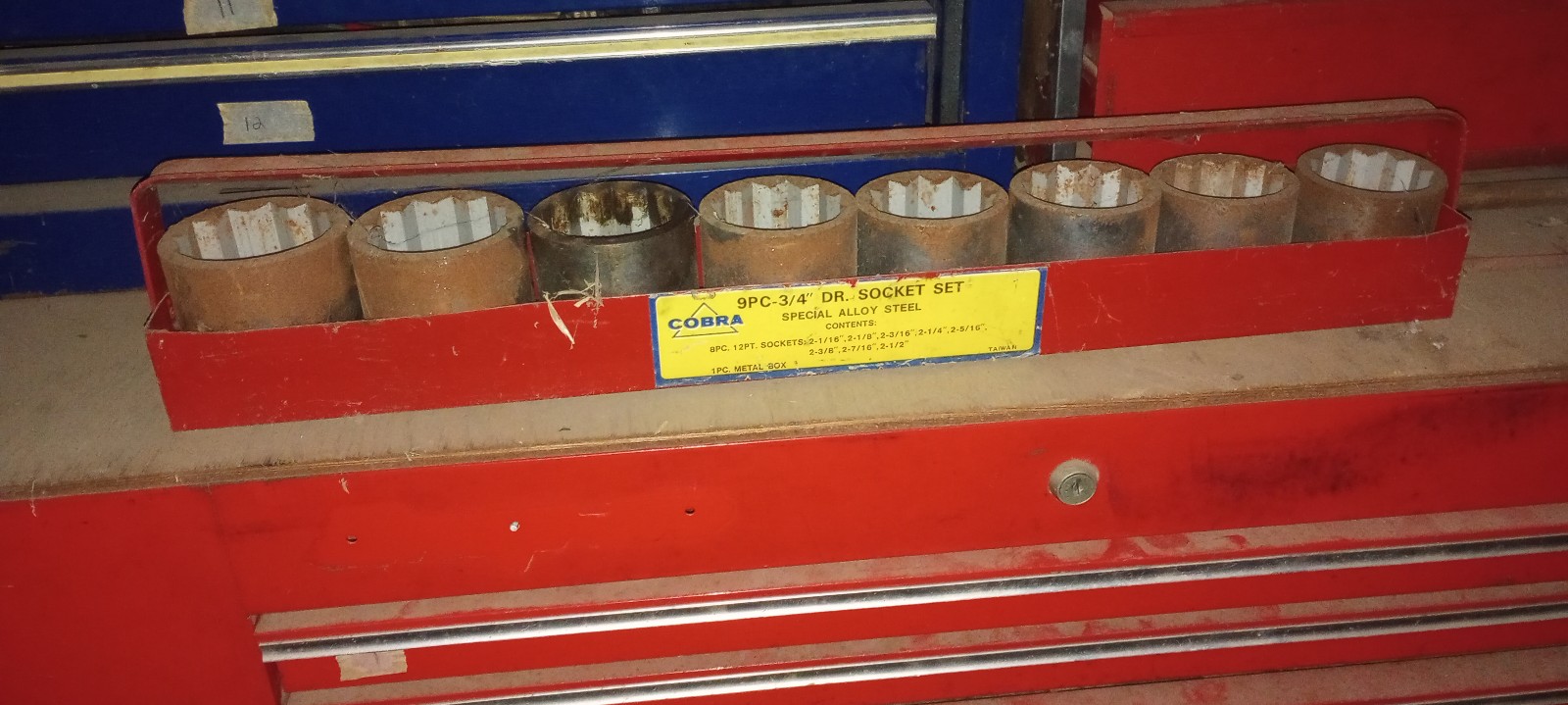 9 Piece 3/4 Drive Socket Set