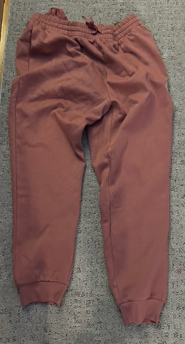 Brand new with tags adidas mens large burgundy joggers
