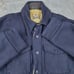 Vintage Woolrich Jacket Mens XL Navy Blue Sherpa Lined Pea Coat Anchor Buttons