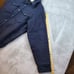 Vintage Woolrich Jacket Mens XL Navy Blue Sherpa Lined Pea Coat Anchor Buttons