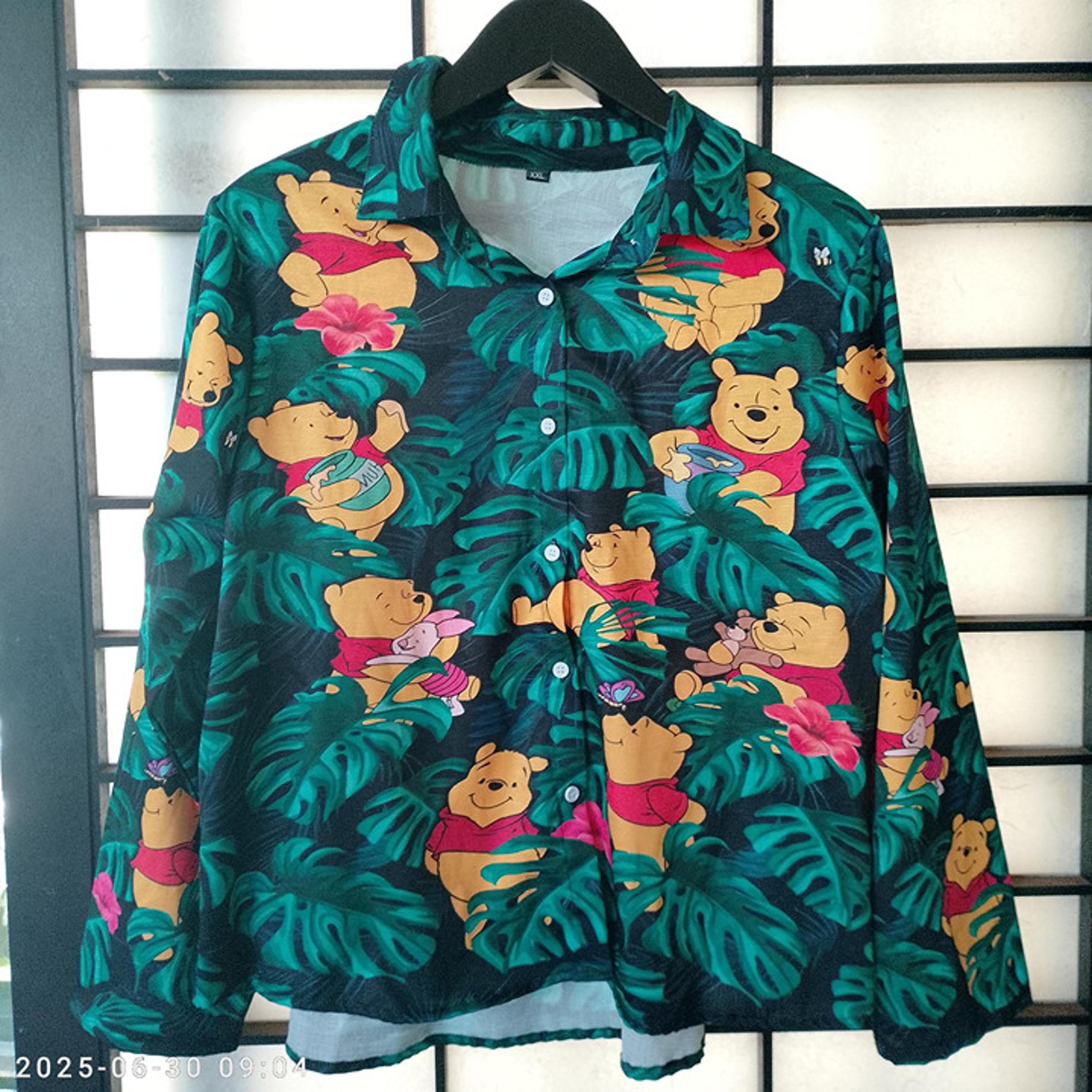 Rare Disney Winnie The Pooh Women's Blouse Sise XXL