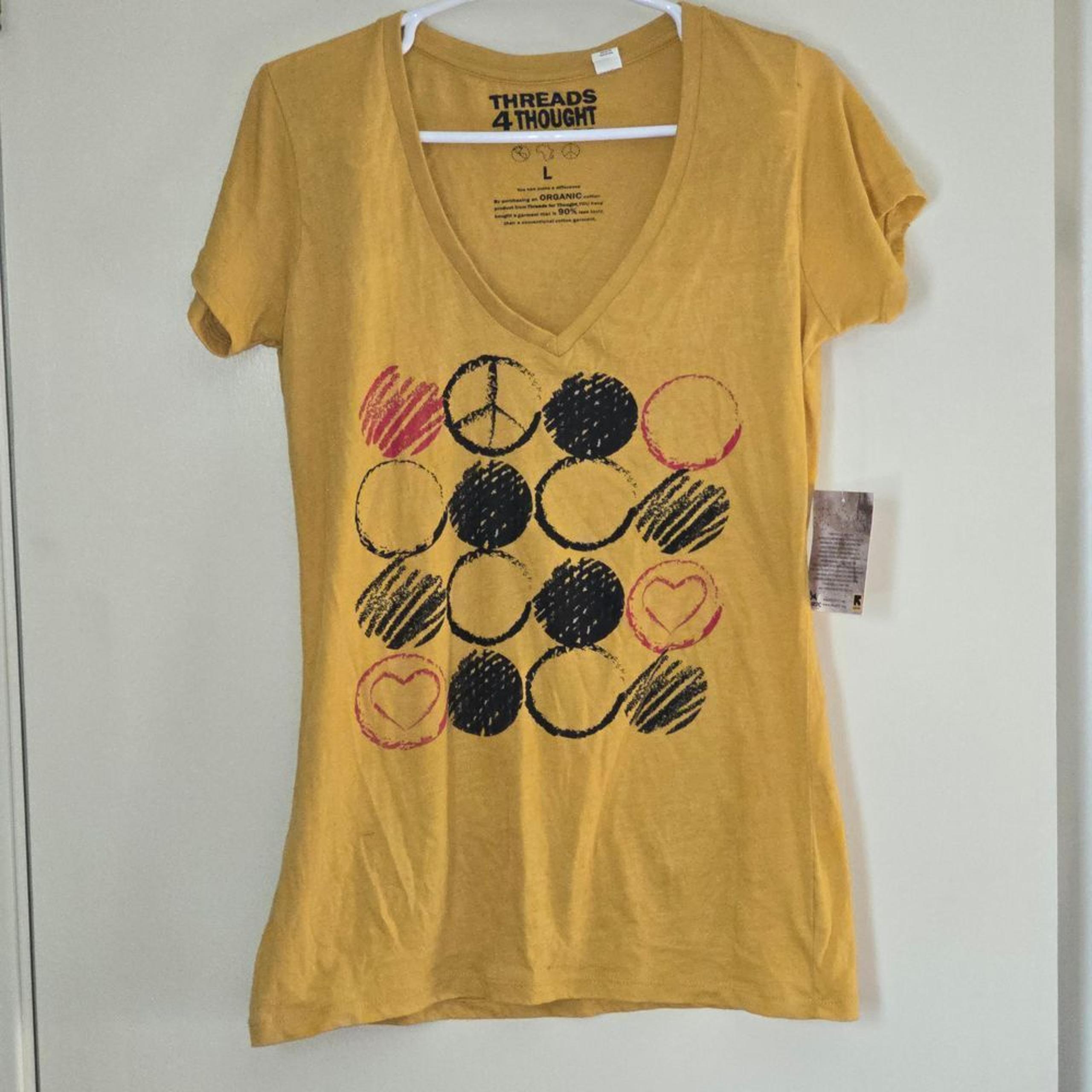 Mustard Yellow Threads 4 Thought Sustainable Apparel Women's Size Large