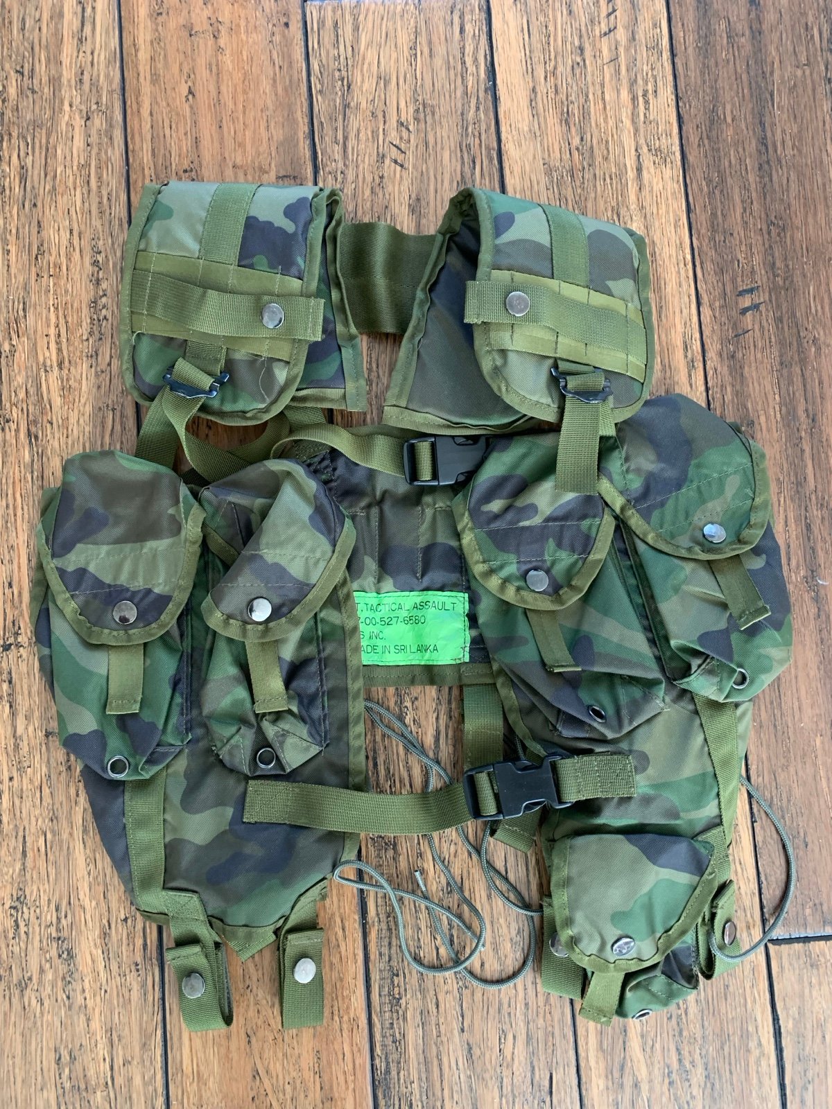 Tactical Assault Camo Multi Pocket Vest Panel TAP Vest Load Carrier MRS Inc.