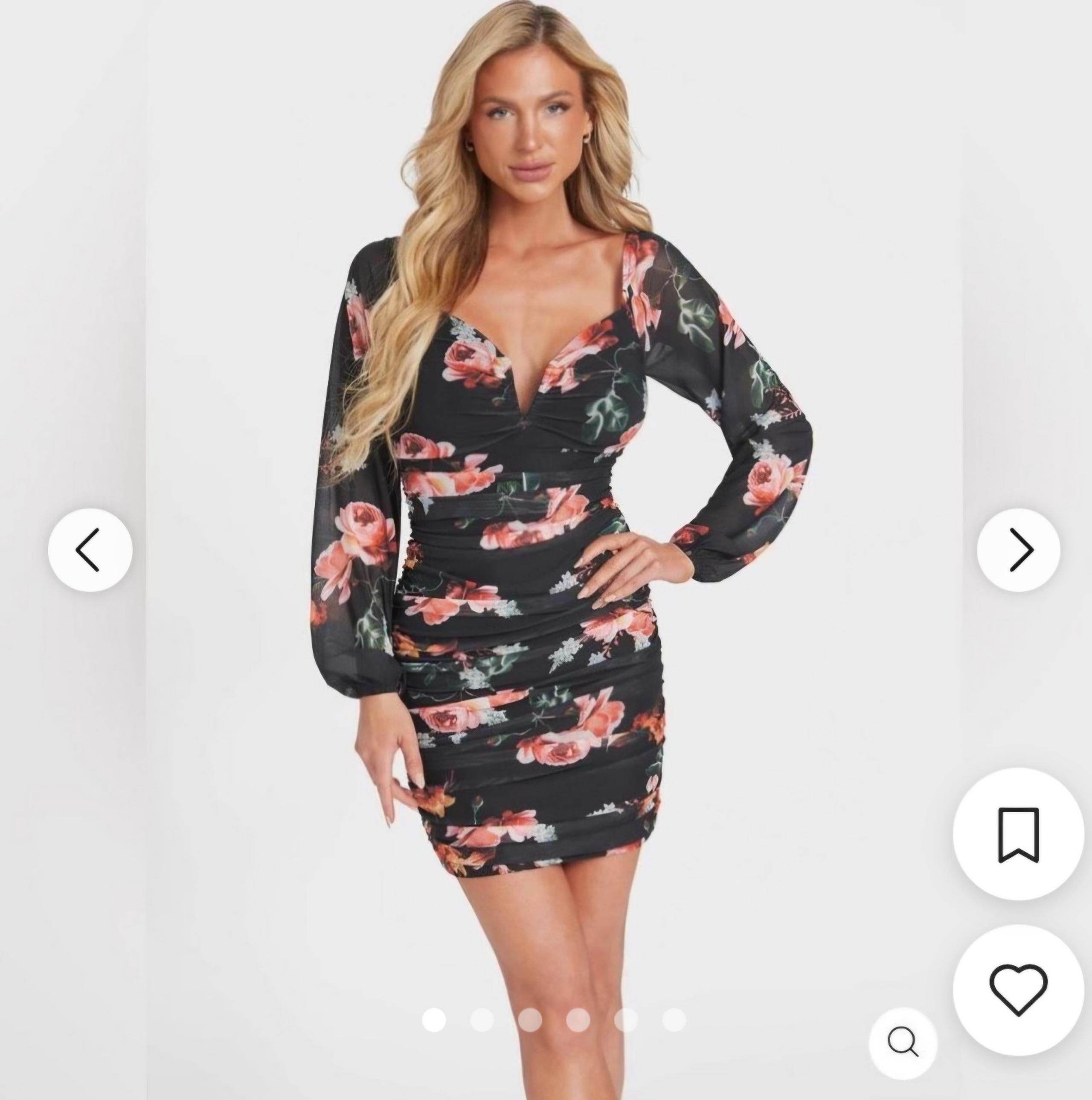 Guess Kaitlynn flower print mini dress Size Medium