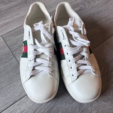 Authentic WOMEN'S GUCCI ACE SNEAKER WITH BEE size 36