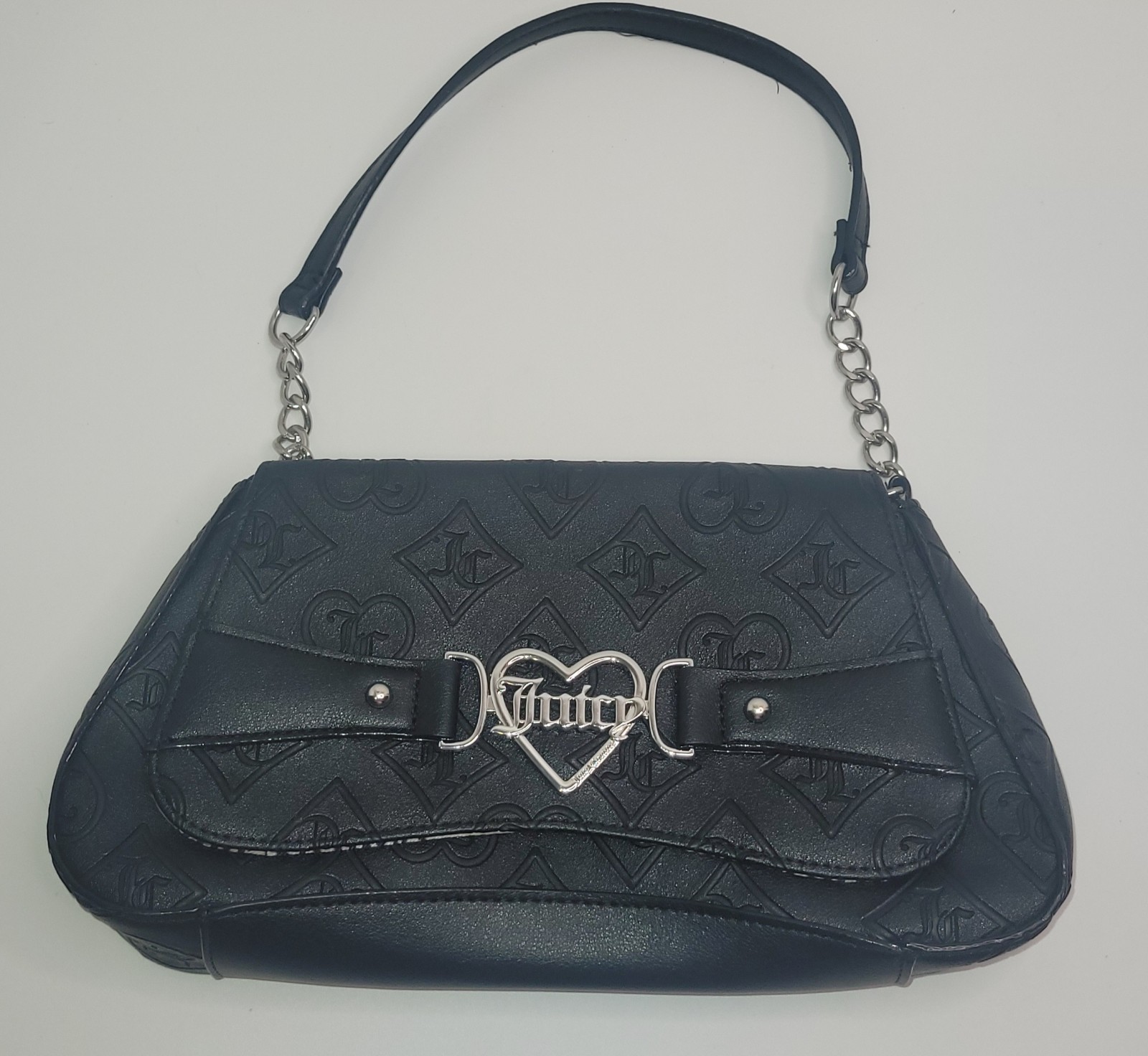 Juicy Couture Juicy Only Black Flap Shoulder Bag Juicy Couture Purse - Pre-owned