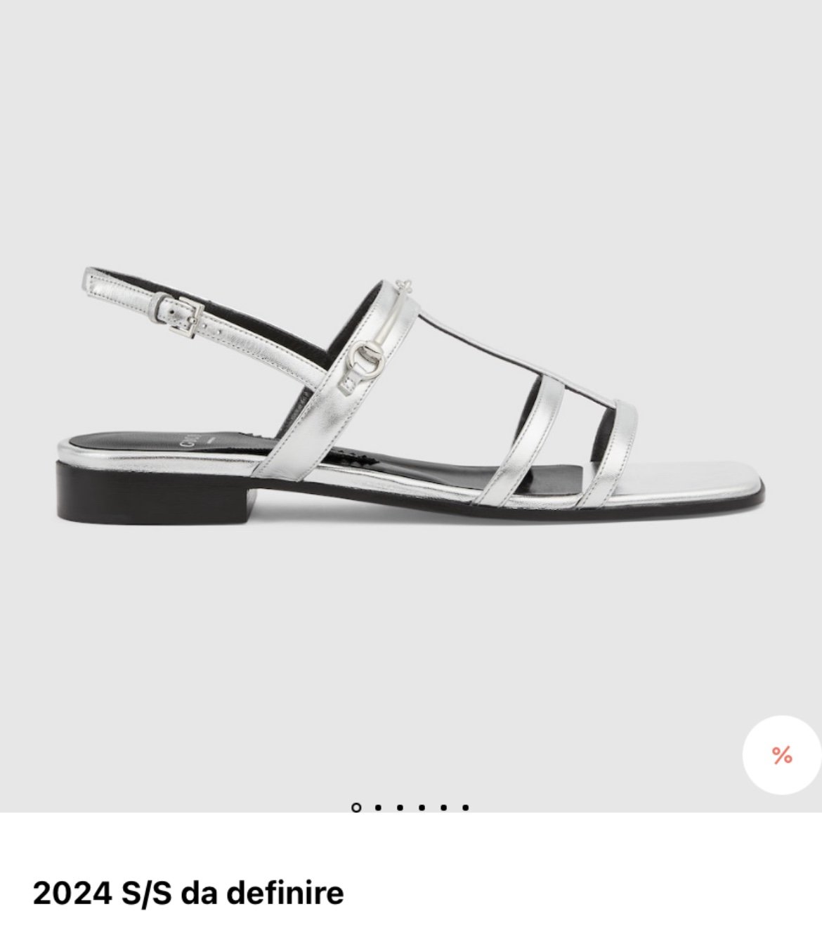 Horsebit Gucci leather sandals