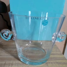 Tiffany & Co Scroll Handle Crystal Ice Bucket - MINT - BNIOB