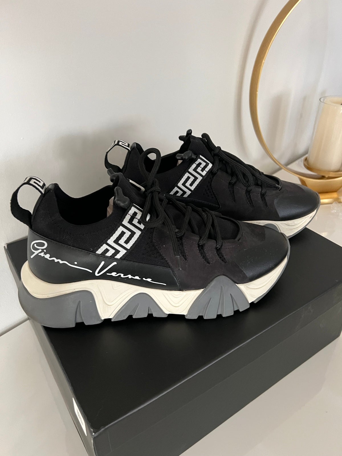 Versace men’s sneakers Calza+Vitello