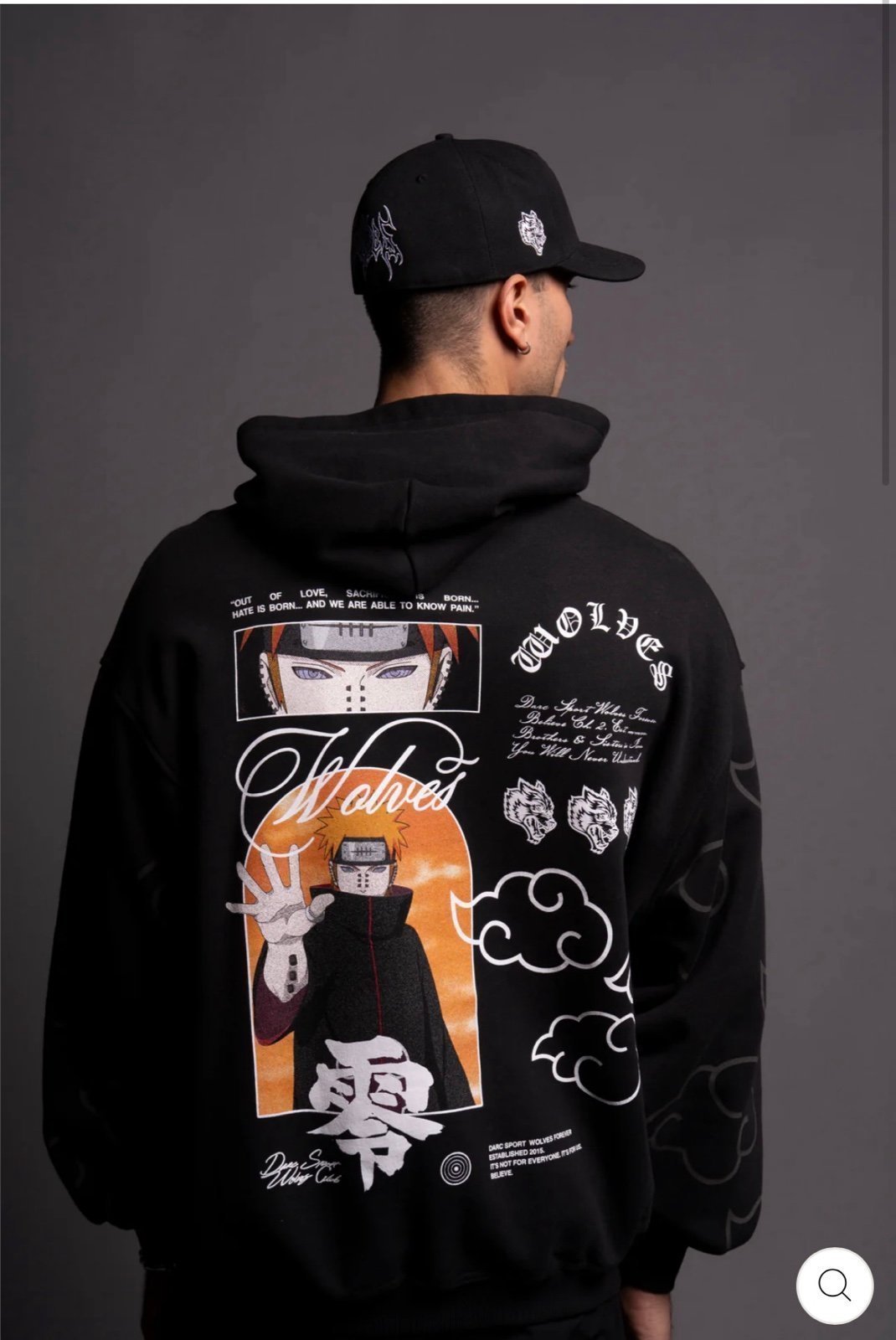 DARC SPORT X NARUTO X “KNOW PAIN” (EXCLUSIVE 1 OF 500) AKATSUKI HOODIE- SMALL