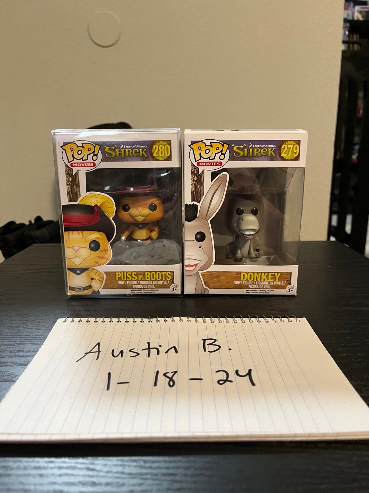 Puss In Boots and Donkey “Shrek” Funko Pop Set