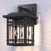 Quoizel Canyon 1-Light 9.25-in H Matte Black Outdoor Wall Light