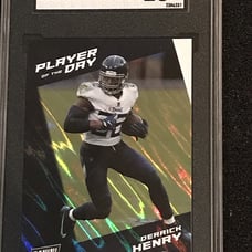Derrick Henry 2021 Panini PLAYER of the DAY #33 SILVER FOIL SGC 10 Gem Mint