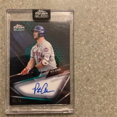 2021 Topps Chrome Black Pete Alonso / Green Refactor 99