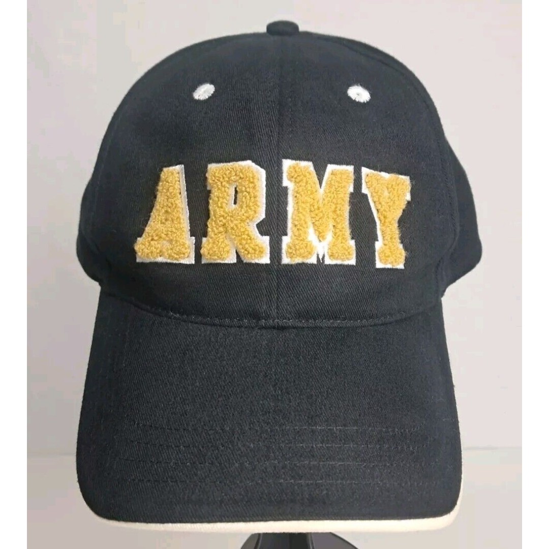 Gear For Sports United States Army Baseball Cap Hat Black Gold Vintage