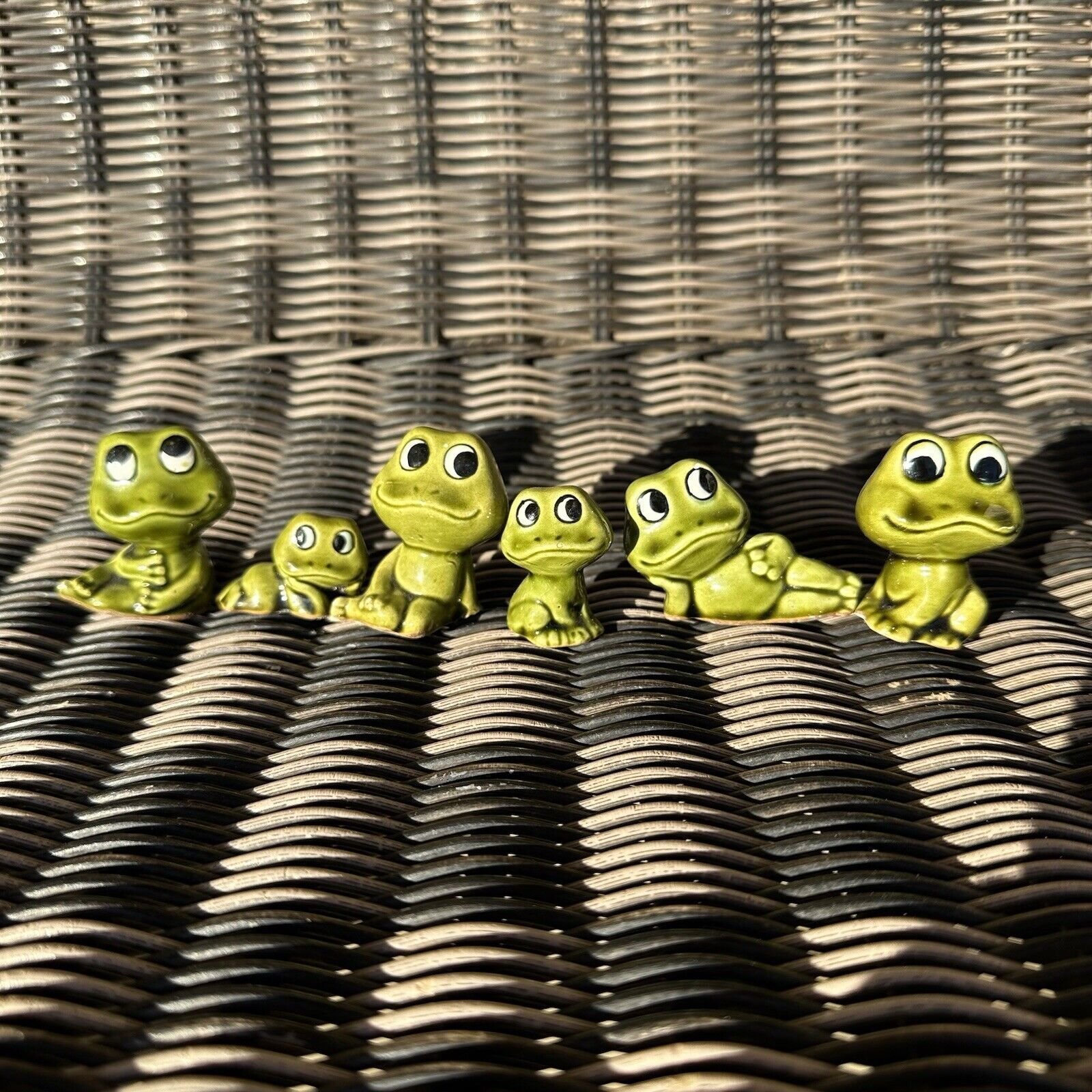 Vintage Sears Neil the Frog Family Miniatures Set Of 6