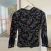 Sundance Petite Loretta Thermal Top in Black Floral Print