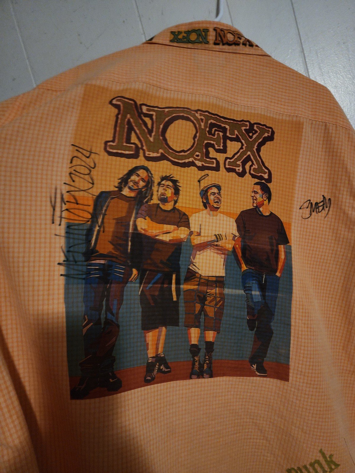 Autographed Custom NoFX button up. 299 obo