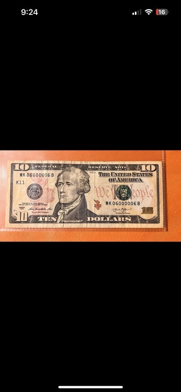 2013 Series Binary Quintuple zeros and bookends 10 Banknote