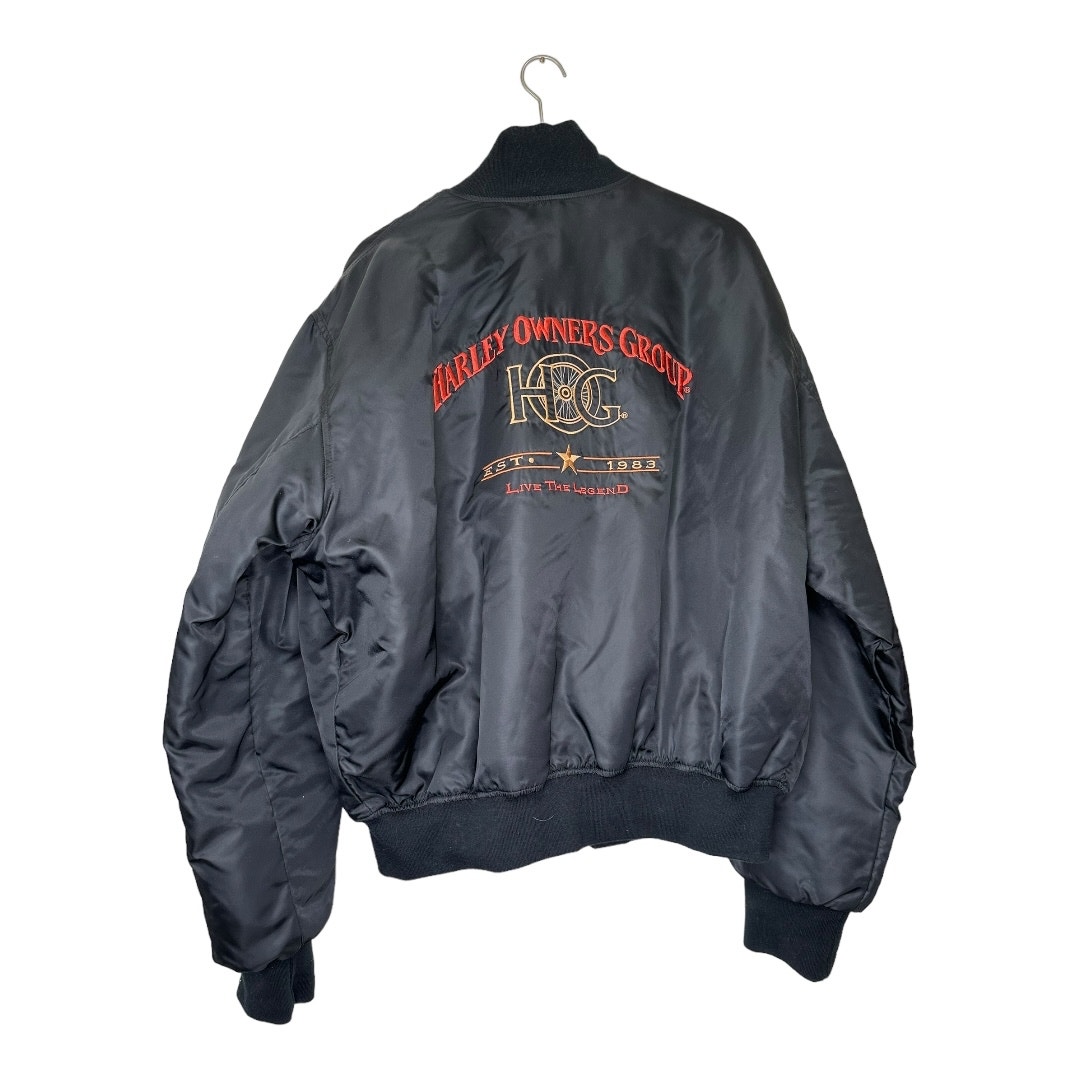 Harley Davidson Black Owners Group Live the Legends Bomber Jacket Size XXL