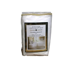 100% Cotton King Pleated Bed Skirt in White, 15-inch Drop, 300 Thread Count