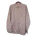 John W Nordstrom Dress Shirt Blue Gray White Textured Stripe Cotton Button Down