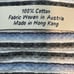 John W Nordstrom Dress Shirt Blue Gray White Textured Stripe Cotton Button Down