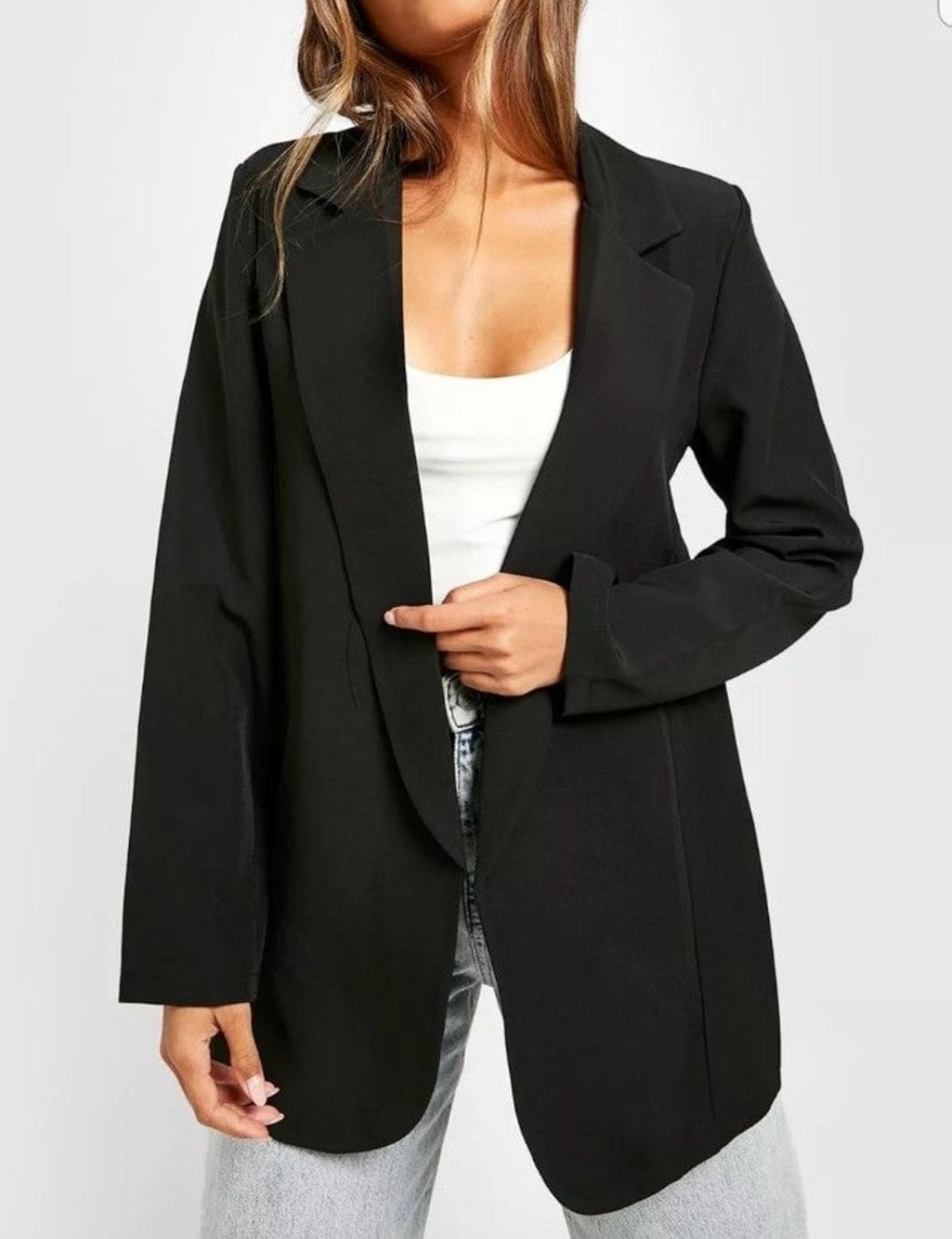 SHEIN "Women's Basic Woven Relaxed Fit Blazer"