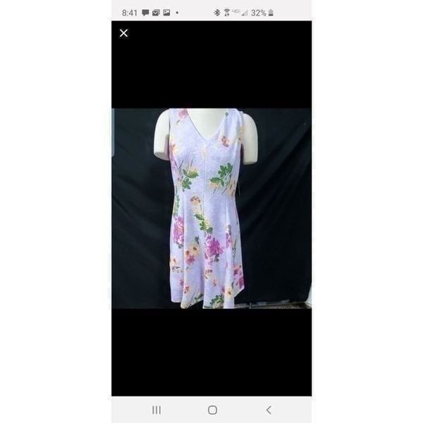 Liz Claiborne Purple Floral Dress