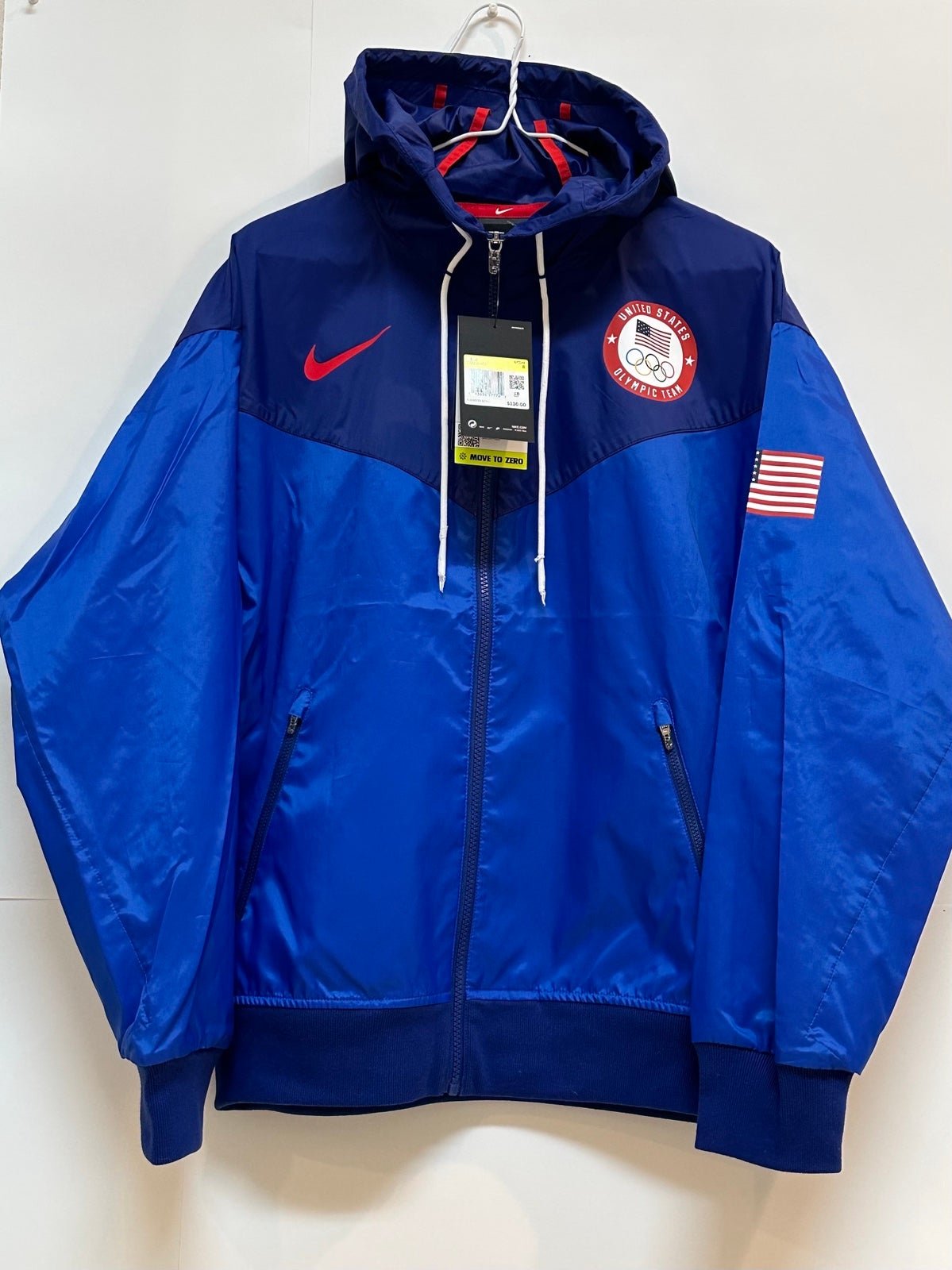 Nike Team USA Wolven Blue Windrunner Olympic Jacket