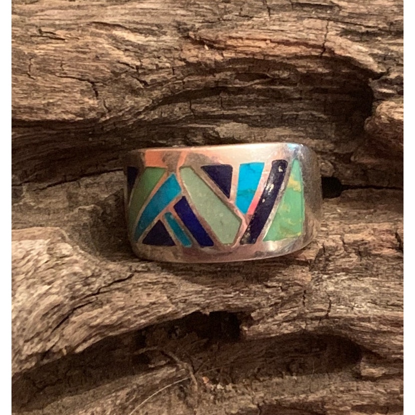 Sterling Silver Inlayed Ring