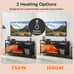 18 Electric Fireplace Insert 5000 BTU Heater 3-Flame Home w/Overheat Protection