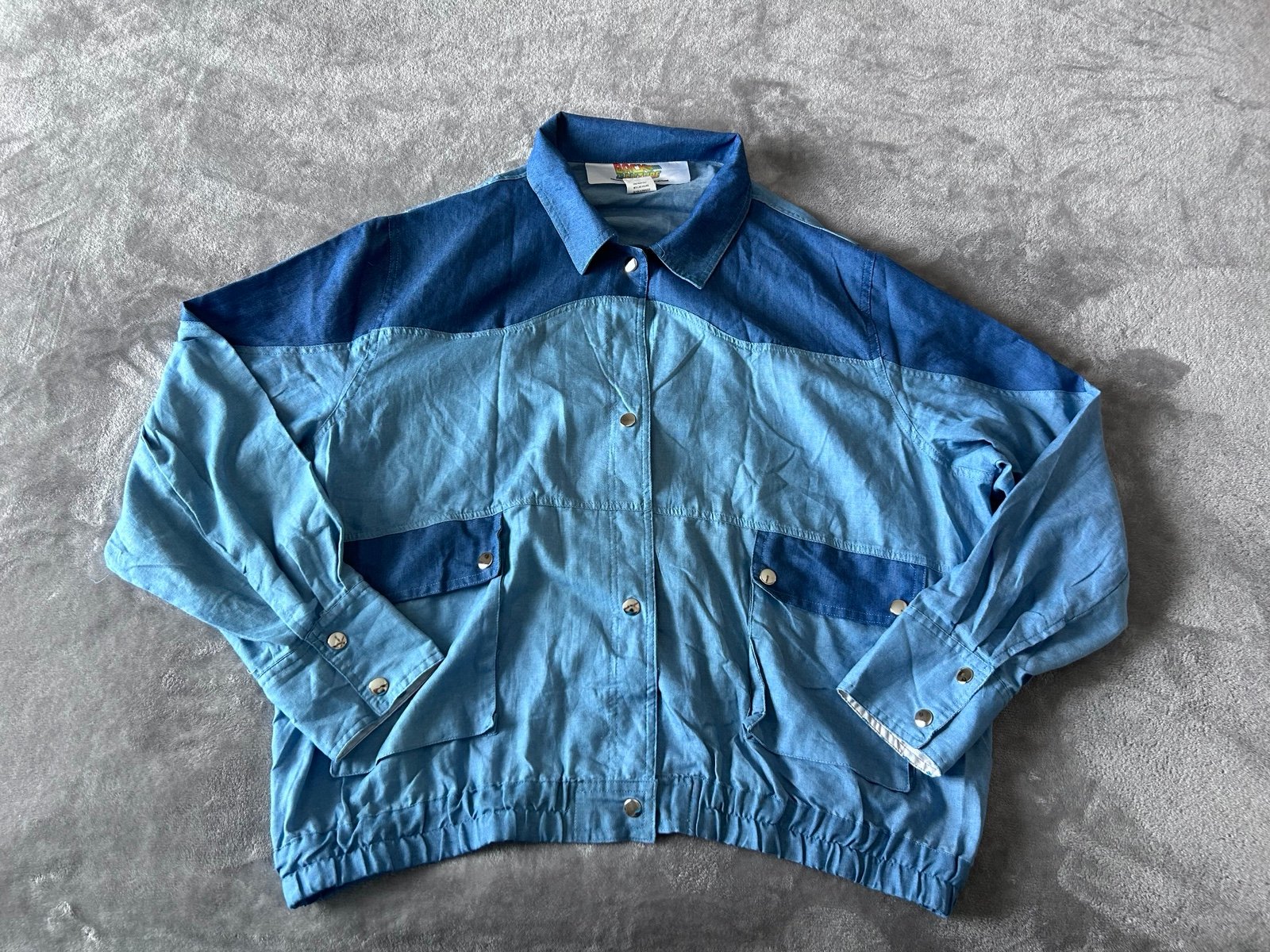 Back To The Future Marty McFly Halloween Costume Jacket XXL Snap Button Front