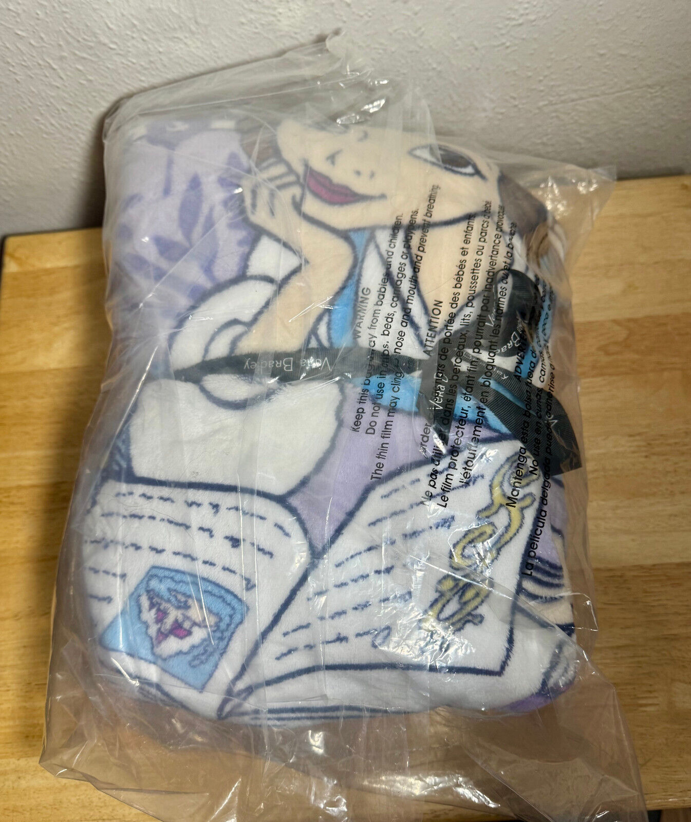 Vera Bradley X Disney Plush Throw Blanket Belle Floral NWT 50 x 80
