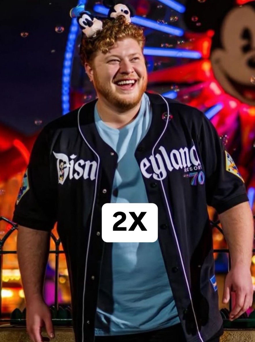 Disney Parks Disneyland 70th Anniversary Baseball Jersey