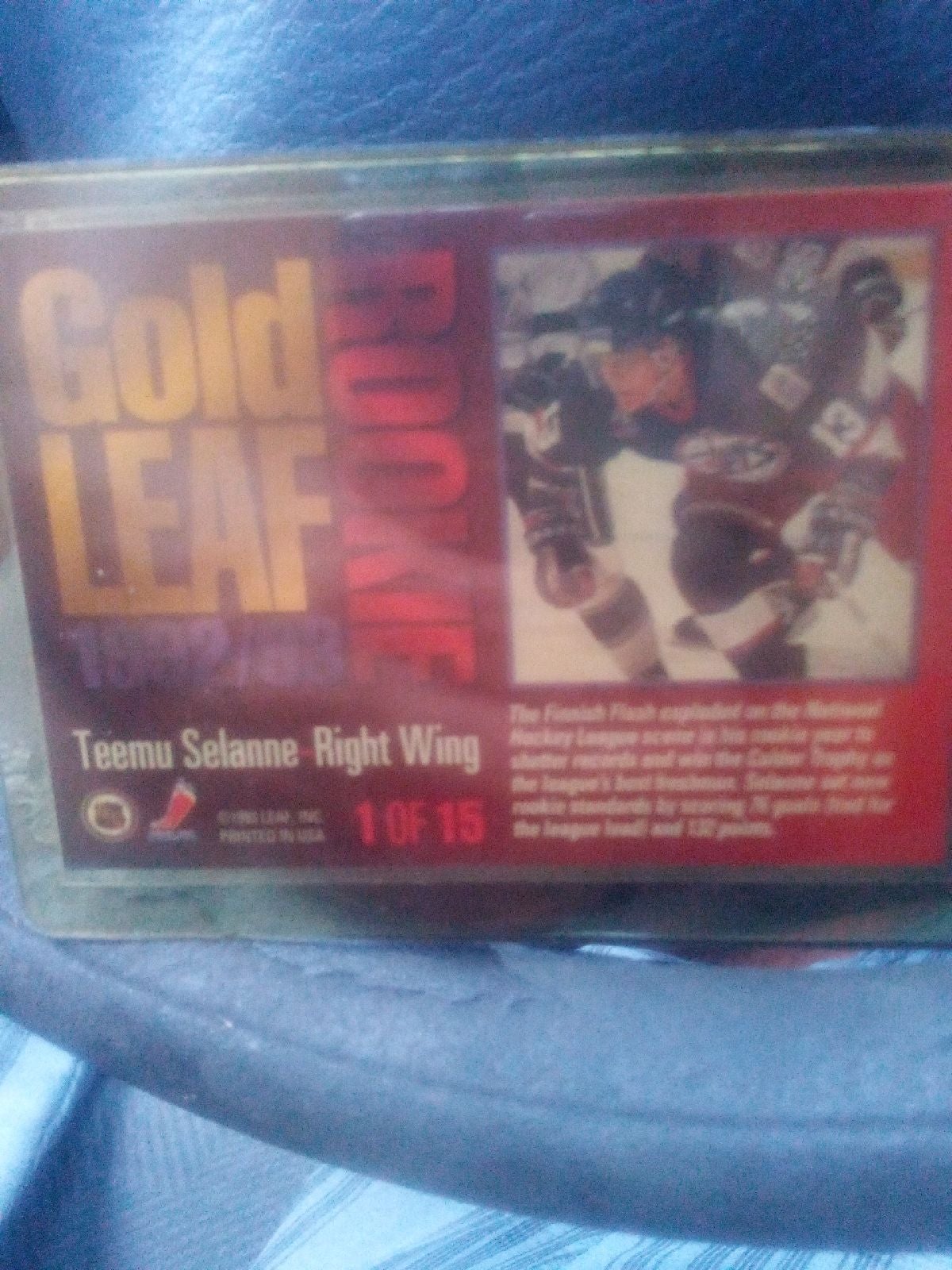 Gold leaf rookie teemu selanne