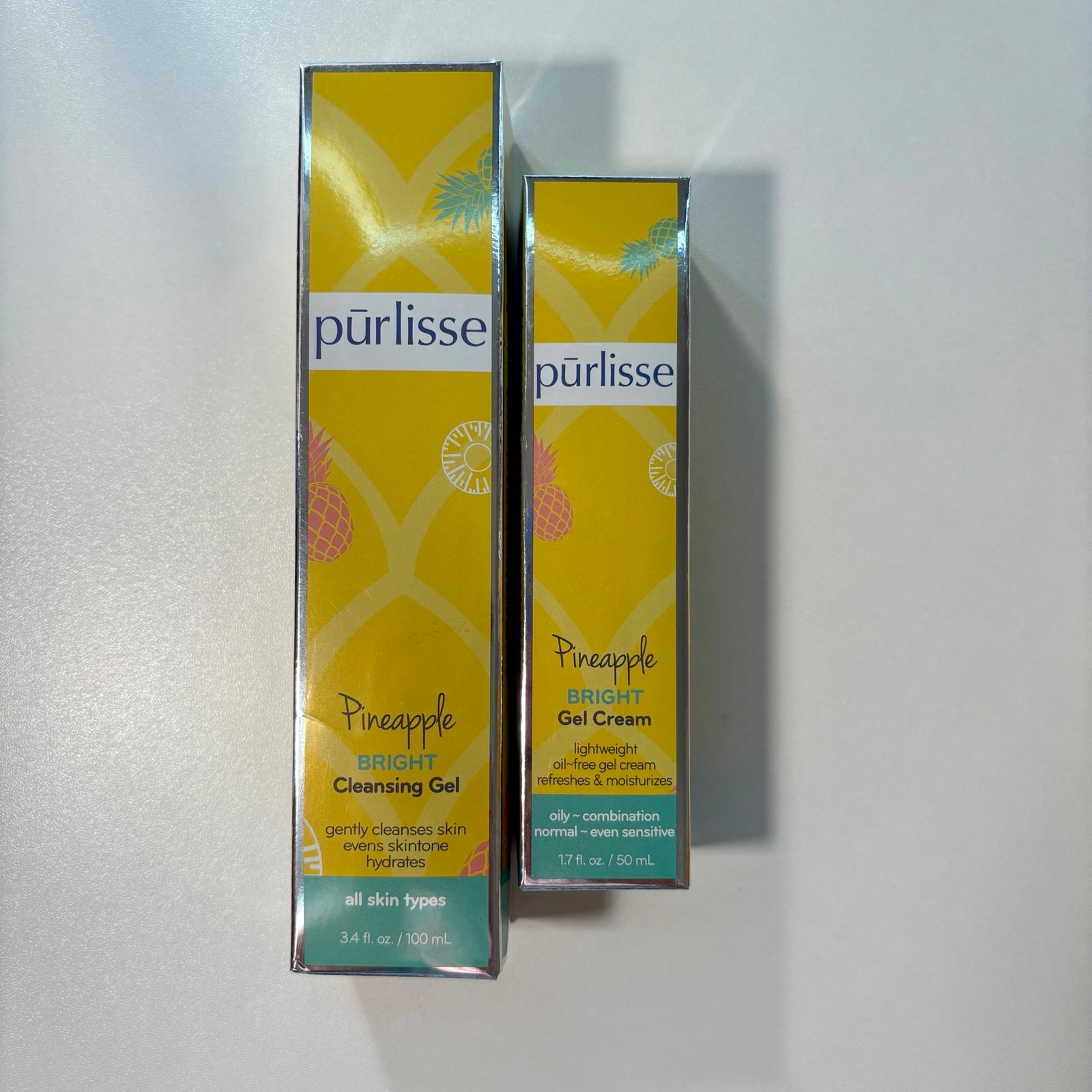 Purlisse • Pineapple Bright Cleansing Gel + Gel Cream