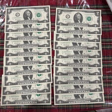 uncirculated 2 dollar bills