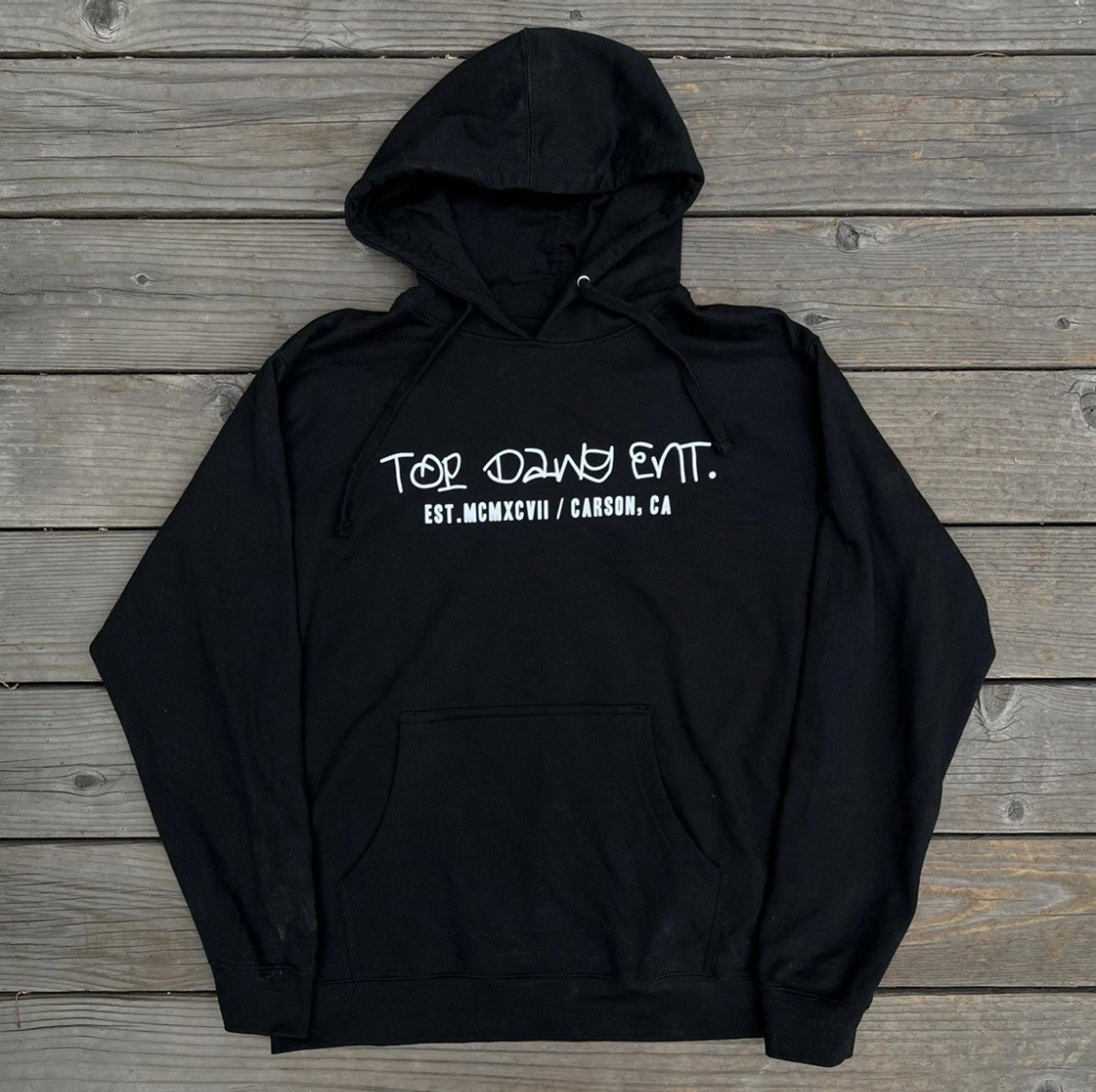 Mens size medium Kendrick Lamar TDE Hoodie black tee merch tour sweatshirt hoody