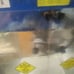 Gold metal theatre pop corn machine as is
