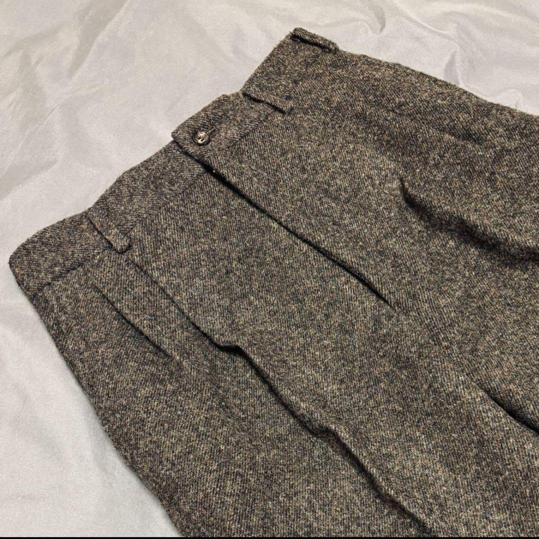 Rare, Excellent Condition Comme des Garçons Homme Thick Wool 2-Pleat Wide Pants