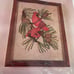 Vintage Crewel Embroidery Kit Red Cardinals Picture NOS Pinecone 1960s Hiawatha